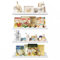 Lifewit Kunststoff Kinder Bücherregal 4er Set, 38 cm Hängeregal für Wandmontage, Kinderzimmer, Bücher, Hängende Regale für Baby/Kleinkind/Kinder im Schlafzimmer, Wohnzimmer Dekoration, Weiß