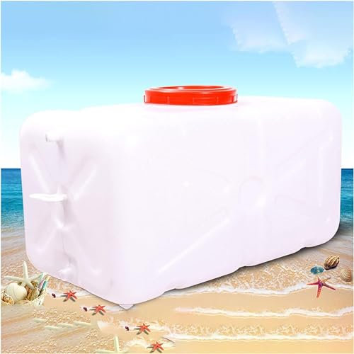 Largecapacity - Depósito de agua portátil para exteriores, contenedor de almacenamiento rectangular grueso para el hogar (30 L)