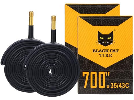 GRELiving 1 Paar Fahrradschläuche Rennrad Schlauch AV48mm 700x35/43c passt für Ebike,Rennrad Tourenrad,Race Fahrrad, Fahrradzubehör