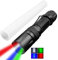 POCKETMAN LED Taschenlampe 4 Farben Grün,Blau,Weiß,Rot Licht,4 in 1 Multifunktionale Handlampen,5 Modi,Wasserdicht Zoombar mit w/Shade für Tägliche,Outdoor,Wandern,Notfall