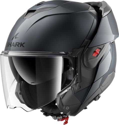 SHARK, Modularer Motorradhelm OXO BLANK Gun Metal A05, S