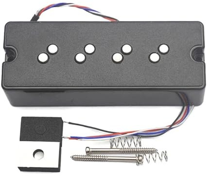 For Aln-ico 5 Stacked Humbucker for 4-Saiter-Bass mit abgestufter Polstück-Rauschunterdrückung, 17/18,3 mm 4-Leiter-Split-Coil for Bass(Neck)