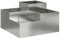 vidaXL Fioriera da Giardino 80x80x48 cm Acciaio Galvanizzato
