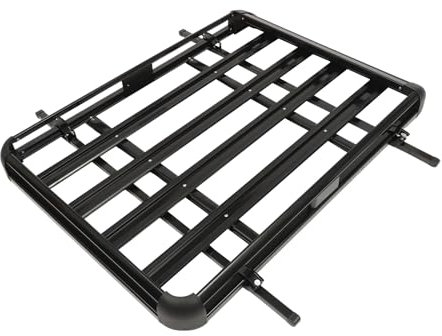 Roof Rack Fahrradträger Dach Dachträger Geschlossene Reling Dachbox Halterung Dachgepäckträger für SUV mit eingebauten Gepäckträger verstellbare Breite 100-135 cm