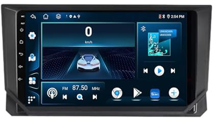 Android 13 2 DIN Car Radio Stereo para Seat Ibiza 2017-2020 9 Pulgadas Autoradio con WiFi GPS Rear View Camera RDS FM BT DVR SWC Ventilador de refrigeración(2+32G)