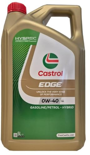 CASTROL Motoröl 0W-40 EDGE Synthetiköl Motor Öl ACEA C3 LL 5L Kompatibel mit AUDI A6 Avant 4A5, C8 Q7 4MB Q8 4MN A7 Sportback 4KA A8 4N2, 4N8