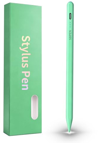 Stylus Pen Android Tablets for Fire Max 11，Fire HD 10，Fire HD 8 Tab Pencil Touch Screen，Accurate，One-Click Power On/Off,+2Nibs&Long Battery Life (GREEN)