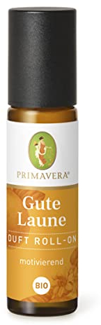 PRIMAVERA Duft Roll-On Gute Laune bio 10 ml - Orange, Limette und Zitrone - Aromaöl, Duftöl, Aromatherapie für unterwegs - motivierend - vegan