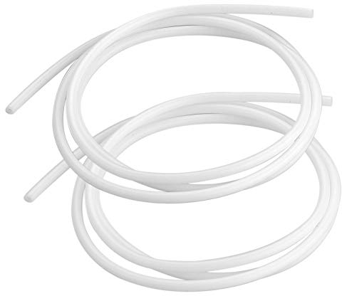 S SIENOC 2 x 1M PTFE Teflon Tube 2mm ID 4mm OD Für 1.75mm Filament 3D Drucker Weiß