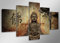Visario 160 x 80 cm Bild auf Leinwand Buddha 5502-SCT deutsche Marke und Lager - Die Bilder/das Wandbild/der Kunstdruck ist fertig gerahmt