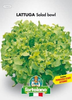 Sementi orticole di qualità l'ortolano in busta termosaldata (160 varietà) (LATTUGA SALAD BOWL)