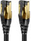 deleyCON 3,0m CAT8.1 LAN Kabel Patchkabel Netzwerkkabel - RJ45 LAN DSL Kabel Kupfer S/FTP Schirmung 2000 MHz 40 Gbit - CAT.8 Ethernet Kabel RJ45 Stecker vergoldet - Schwarz