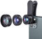 Iwinna Cell Phone Camera Lens Kit, 3 in 1 Universal Zoom Telephoto Lens 120° Wide Angle + 20X Macro + 198°Fisheye for iPhone/Huawei/Samsung and Most SmartphoneSmartphone