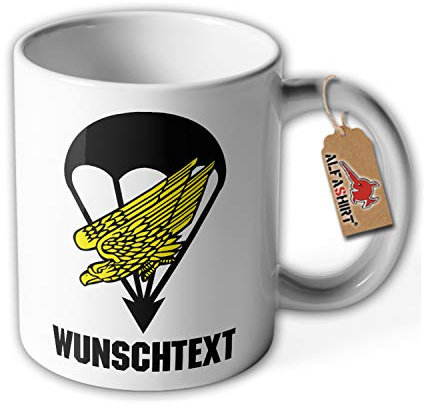 Tasse Fallschirmjäger Adler Personalisiert Fallschirm Bundeswehr #36367