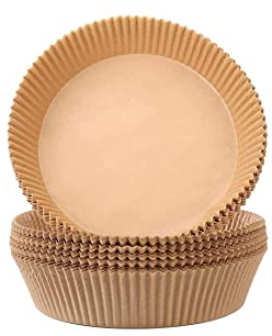 TEMPO DI SALDI 50 Pezzi Carta Da Forno Monouso Per Friggitrice Ad Aria Antiaderente Antiolio