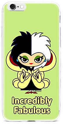 ERT GROUP Handyhülle für iPhone 6/6S Original und offiziell Lizenziertes Disney Muster Cruella 006 optimal an die Form des Handy angepasst, hülle aus TPU