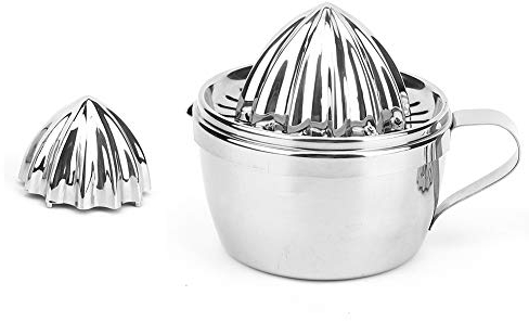 Spremiagrumi Manuale Succo di Acciaio Inossidabile Spremiagrumi di Lime e Limone Spremiagrumi di Acciaio Inossidabile, Spremiagrumi con Contenitore di Scodella per Frutta Succo