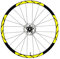 Aufkleber Felgen MTB 26 Zoll - 27,5 Zoll - 28-29 Zoll Rad Fahrrad MTB Bike Sticker Felgen MTB Racing Felgen COD. B0012 (27,5 Zoll, Fluoreszierendes Gelb)