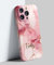 EKAM Personalised Marble Case for iPhone 13 - Fully Printed 3D Marble Pattern Shockproof TPU Bumper back Cover, Customise Your Own Name Text (Rose Marble, iPhone 13)