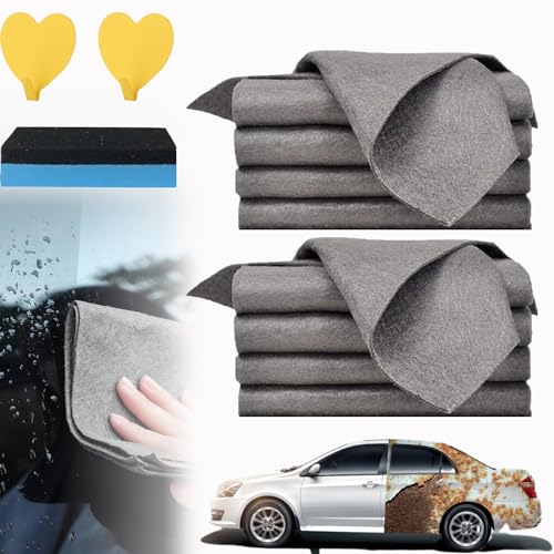 Donubiiu Serenosole Aquaglide Tücher,Aquaglide Tücher,Aqua Glider Tücher,Verdicktes magisches Reinigungstuch,Mikrofaser Reinigungstuch zum Abstauben von Küchen,Glas,Autos (8 Pcs,20 x 30 cm)