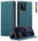 Cracedily Coque pour Samsung Galaxy A33 5G Pochette, Etui Protection Housse Premium en Cuir PU,Etui à Rabat Pochette de Portefeuille Étui pour Samsung A33 5G Case, Bleu Vert