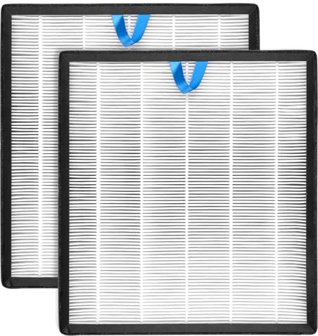 LEVOIT 2 Pack Replacement Filter Compatible with LEVOIT Vital 100S Air Purifier, H13 True HEPA Filter, 3-in-1 Activated Carbon Filters, Replace #Vital 100S-RF
