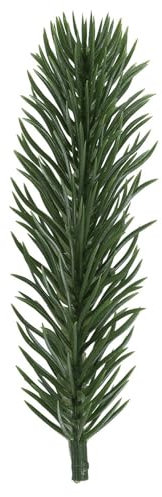 Ideen mit Herz Deko-Tannenzweige | grün | 12 cm lang | 15 Stück | künstliche Tannenzweige | Adventskranz-Deko | Tannengrün