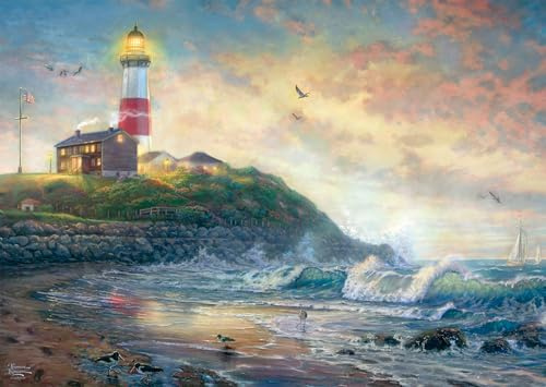 Schmidt 58797 Leuchtturm der Hoffnung, 1000 Teile Puzzle | Thomas Kinkade