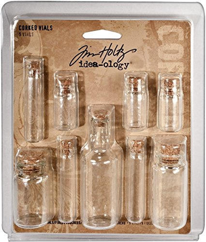 Advantus Idée-Ology bouché Les flacons en Verre 9/Pkg-1,25 « à 3 Haut
