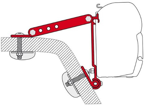 Fiamma Flame 98655318 Wandhalterung Adapter-Kit