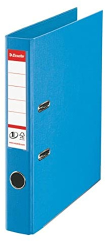Esselte No.1 Power Lever 50mm A4 Arch File Spine - Light Blue