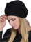 Prettystern Damen 100% Kaschmir-Wolle weich warm Cashmere Beanie Mütze Schwarz