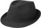 Stetson Geneva Leinenhut - Sonnenhut Damen/Herren - Stoffhut Made in Italy - Sommerhut mit UV-Schutz 40+ - Trilby aus Leinen Frühjahr/Sommer schwarz 63 cm