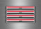 Akachafactory 4 x selbstklebend Sticker Auto Moto Stripes Flagge Tuning Irak Irak