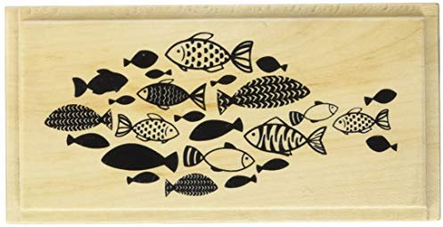 Knorr Prandell 211801111 Knorr prandell 211801111 Stempel aus Holz (Kommunion & Konfirmation) Motivgröße 9,5 x 4,7 cm , Motiv: Fischschwarm