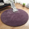 LIVEINU Hochflor Shaggy Teppich für Wohnzimmer Langflor Pflegeleicht Rund Teppich Hochwertig Hohe Fadendichte Wasser Absorbierend Badezimmerteppich Für Wohnzimmer Violett Ø 200 cm