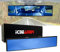 ICBEAMER 24,1 cm 240 mm Easy Clip on Weitwinkel-Panorama-Toter Winkel, Auto-Innenspiegel, Konvexe Blaue Oberfläche