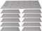 Juego de 10 placas de unión planas de madera galvanizada Z275 275 (g/m2) de 20 μm, chapa de acero resistente perforada (120 x 60 x 2 mm)