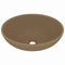 vidaXL Waschbecken Luxuriös Oval mit Abflussloch Waschschale Aufsatzwaschbecken Waschtisch Waschplatz Handwaschbecken Matt Creme 40x33cm Keramik