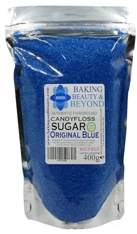 Baking Beauty and Beyond Premium Candy Floss Sugar 400g - Original Blue Flavour