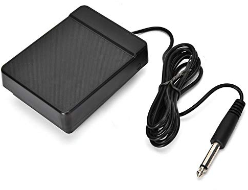 Piano Single Pedal, 6.35 Foot Sustain Pedal for Digital Piano Electronic Keyboard