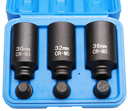 Douilles à Chocs 12 Pans pour Cardan, 30 mm, 32 mm, 36 mm, Boîte de 6 Pièces