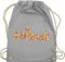 Shirtracer Turnbeutel Rucksack - Karneval & Fasching - Taschen - Konfetti Skyline Köln - Unisize - Hellgrau