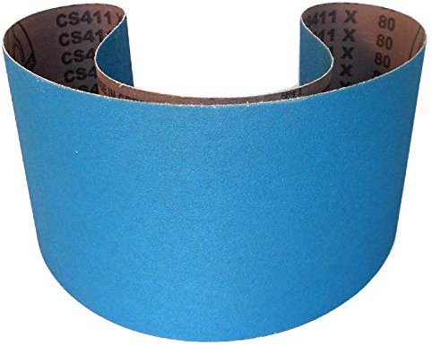 Klingspor Schleifband CS411X Zirkonkorund – 150 x 1220 mm – Körnung P120 – 1 Stück – für Metall Edelstahl INOX, Hartholz – hochreißfeste Gewebeunterlage – Profi-Schleifbänder für Bandschleifer