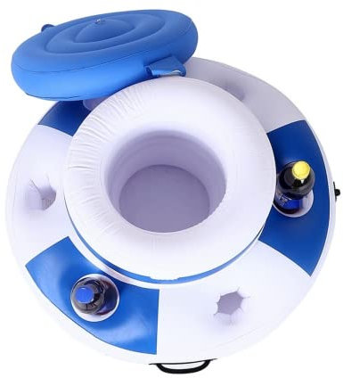 asky Summer Party Bucket Cup Holder Aufblasbarer Pool Float Bier Getränk Kühler Tisch Bar