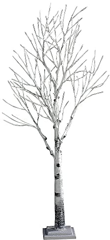 Birkenbaum Deko Birke Dekoration Winterdeko Birken-Baum weiß 125 cm hoch
