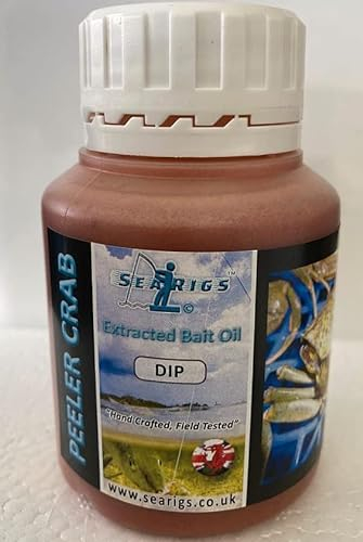 Peeler Crab Sea Fishing Natural Extracted Bait Oil - PVA Friendly - Super Sticky Dip Made in the UK -180g Pot
