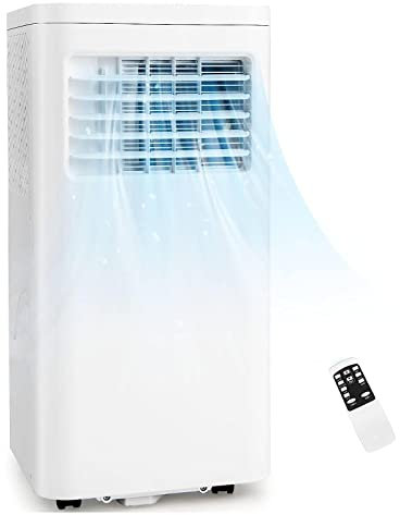 GiantexUK Portable Air Conditioner 7000/9000BTU, Powerful AC Unit Dehumidifier, 2 Speeds Cooling Fan with Sleep Mode, 24H Timer, LED Display & Remote Control, Mobile Air Cooler(without Child Lock)