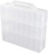 Fozriybefy 48 Zellen 2-Lagiger Nagellack Organizer Portable Clear Nail Supplies Handarbeit Aufbewahrungsbox Verstellbarer Aufbewahrungskoffer