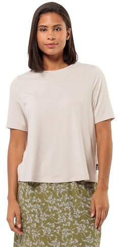 Jack Wolfskin Damen TRAVEL T W T-Shirt, sea Shell, Medium